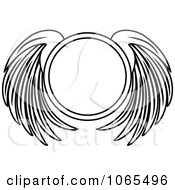 Poster, Art Print Of Black And White Wings 19