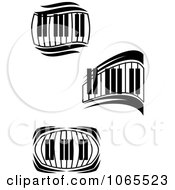 Clipart Keyboards Royalty Free Vector Illustration