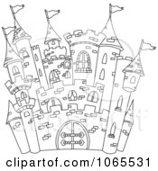 Poster, Art Print Of Outline Of A Castle