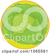 Poster, Art Print Of Cabbage On Green Logo