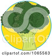 Poster, Art Print Of Broccoli On Yellow Logo