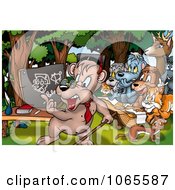 Clipart School Animals In The Woods Royalty Free Illustration by dero