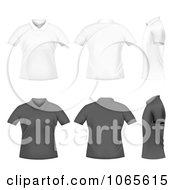 Poster, Art Print Of White And Black Polo Shirts