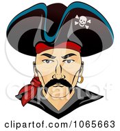 Poster, Art Print Of Pirate Face 1