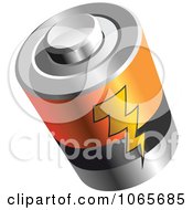 Poster, Art Print Of 3d Battery With A Bolt