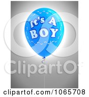 Poster, Art Print Of Blue 3d Its A Boy Balloon 2