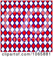 Clipart Red Blue And White Grid Pattern Royalty Free Illustration