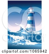 Poster, Art Print Of Lighthouse And Rough Seas