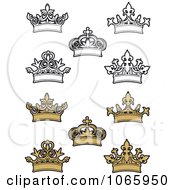 Poster, Art Print Of Crown Icons 2