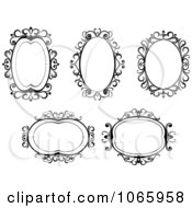 Poster, Art Print Of Floral Black And White Frames 3