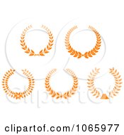 Clipart Laurel Wreaths 3 Royalty Free Vector Illustration