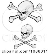 Clipart Skulls And Crossbones Royalty Free Vector Illustration
