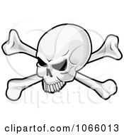 Clipart Skull And Crossbones 1 Royalty Free Vector Illustration