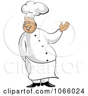Clipart Presenting Chef 1 Royalty Free Vector Illustration