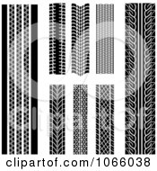 Clipart Tire Tread Marks 1 Royalty Free Vector Illustration