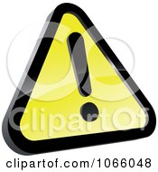 Poster, Art Print Of Yellow 3d Warning Sign