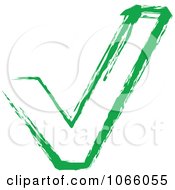 Clipart Green Check Mark Stamp Royalty Free Vector Illustration