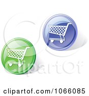 Poster, Art Print Of 3d Shopping Cart Icons