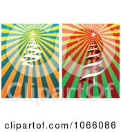 Poster, Art Print Of Spiral Christmas Tree Backgrounds