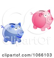 Poster, Art Print Of 3d Piggy Banks
