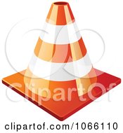 3d Orange Construction Cone