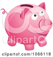 Poster, Art Print Of 3d Pink Piggy Bank