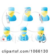 Clipart Medical Avatars Royalty Free Vector Illustration by Vector Tradition SM