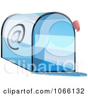 Poster, Art Print Of 3d Blue Email Box