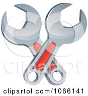 Clipart Two Wrenches Royalty Free Vector Illustration
