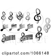Clipart Music Notes Royalty Free Vector Illustration