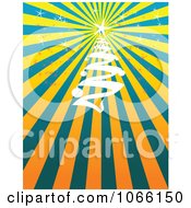 Clipart Spiral Christmas Tree Background 1 Royalty Free Vector Illustration