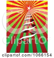 Poster, Art Print Of Spiral Christmas Tree Background 2