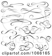 Poster, Art Print Of Black And White Calligraphic Designs