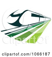 Poster, Art Print Of Green Train