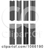 Clipart Tire Tread Marks 5 Royalty Free Vector Illustration