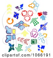 Clipart Colorful Arrows Royalty Free Vector Illustration
