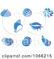 Poster, Art Print Of Blue Shell Logos 1