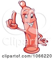 Clipart Warning Condom Royalty Free Vector Illustration