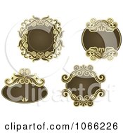 Clipart Ornate Vintage Frame Designs 1 Royalty Free Vector Illustration by Vector Tradition SM