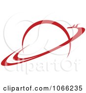 Clipart Red Planet Royalty Free Vector Illustration