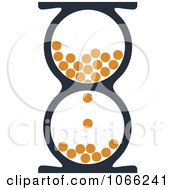 Clipart Orange And Black Hourglass 9 Royalty Free Vector Illustration