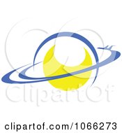 Clipart Planet With Rings Royalty Free Vector Illustration