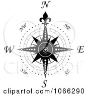 Clipart Compass Face 4 Royalty Free Vector Illustration