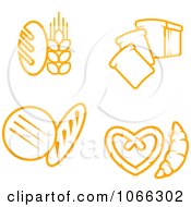 Clipart Bread Icons Royalty Free Vector Illustration