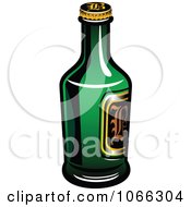 Clipart Bottle Of Beer Royalty Free Vector Illustration