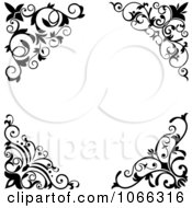 Clipart Floral Corner Frame Royalty Free Vector Illustration