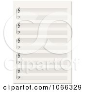 Clipart Blank Sheet Music Royalty Free Vector Illustration