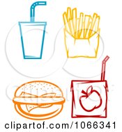 Poster, Art Print Of Food Icons 1