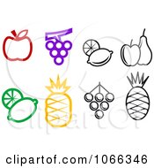 Poster, Art Print Of Food Icons 4
