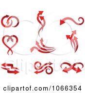 Clipart Red Arrows Royalty Free Vector Illustration